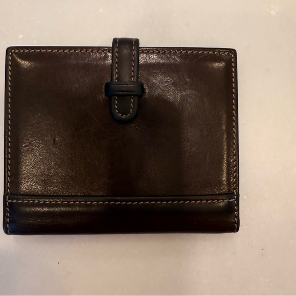 Vintage Coach Brown Leather unisex ID Wallet Card Holder - Picture 11 of 11